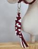 Hobby Horse Rope Lead - White and Burgundy