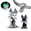 Miniso Disney Christmas Eve Silver 925 Bracelet with Poker Jack Skull Beads Charm for Women Jewelry