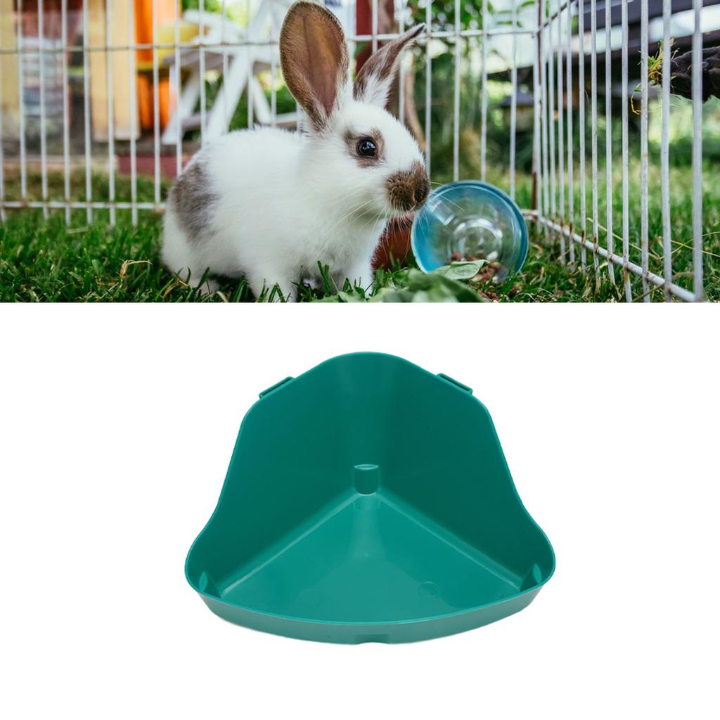 Small Animal Litter Box Fanshaped Corner Toilet Box Potty Trainer for Guinea Pigs Chinchilla Ferret Galesaur