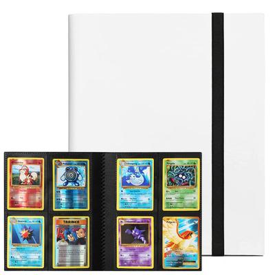 Plik kart, segregator na karty, plik naklejek, 4 kieszenie, mieści 160 kart, okładka z materiału PP, elastyczna opaska, arkusz kart do oprawy, zbieraj inne karty do gry (4 kieszenie,