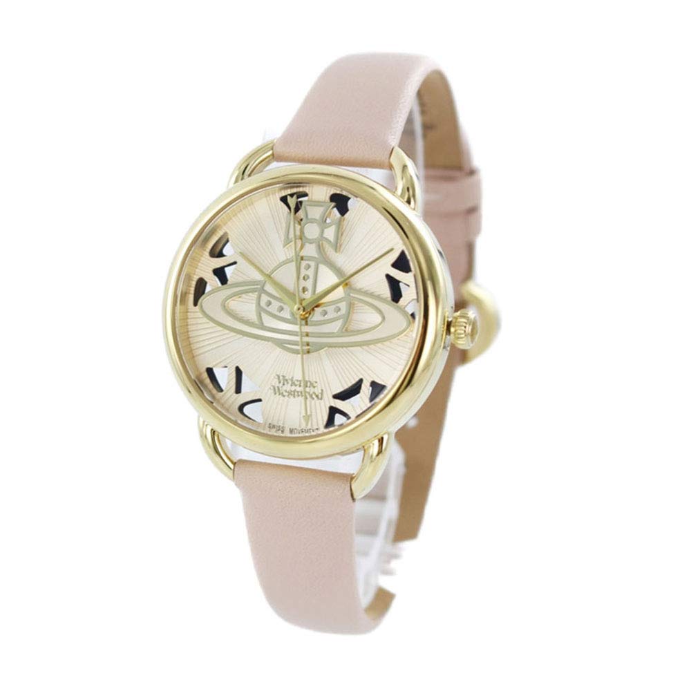 Vivienne Westwood Women's Orb Leather Watch (VV163BGPK Pink) Available In 3 Colors [Parallel Import]
