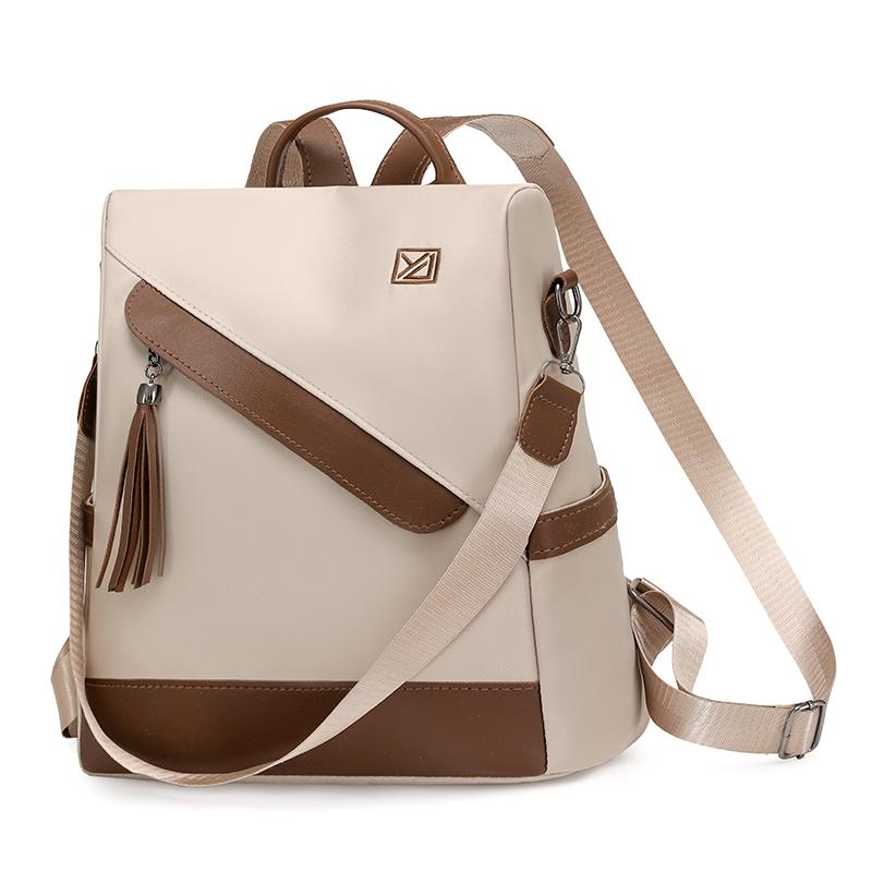 Damen-Nylon-Rucksack Große Kapazität Anti-Diebstahl-Rucksack Multifunktionale Umhängetasche