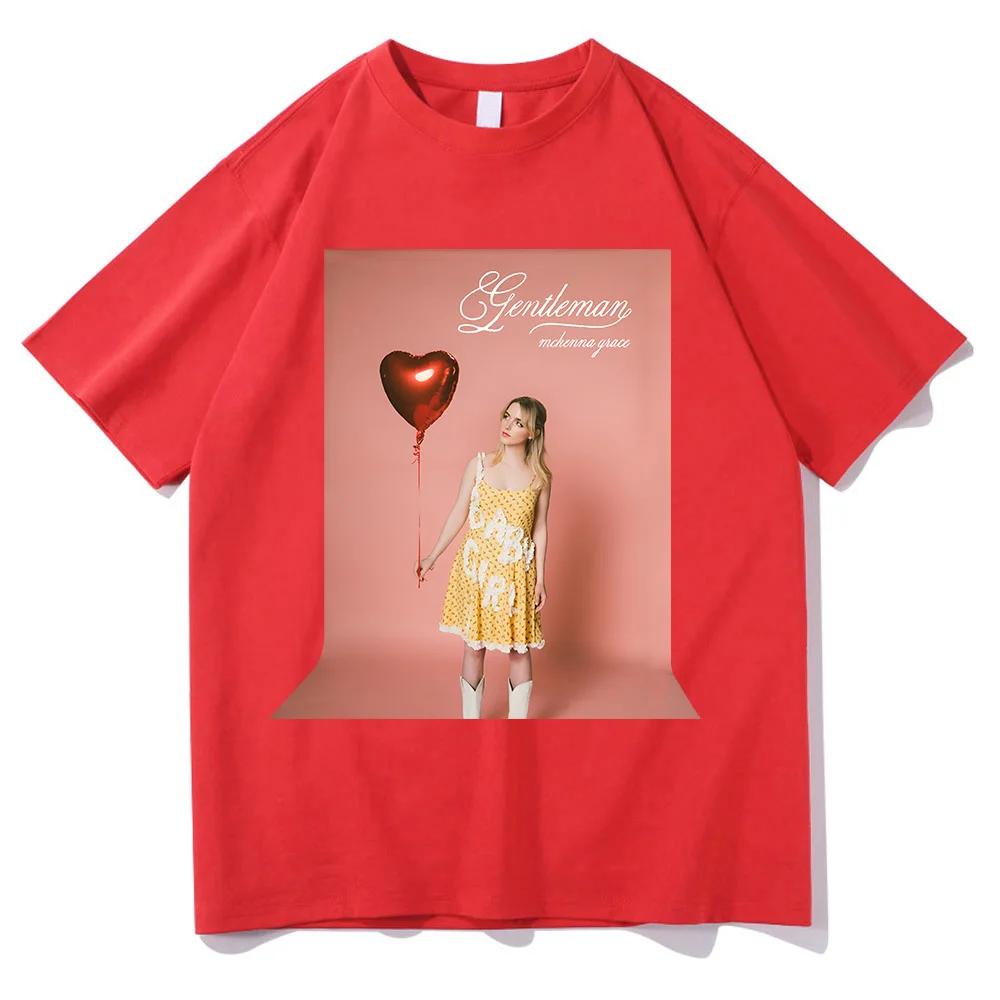 

Mckenna Grace GenteUnisex Song Cotton TShirts Crewneck 3D Short Sleeve UnisexWomen Casual Tees Love Heart Balloon Print Cute Tshirts S