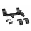 Ryohinbuhin Evolution Gear 30mm Diameter Scope Mount Geissley AR15 Super Precision 1.54 Inch Replica 20mm Rail Hard Anodized BK Black