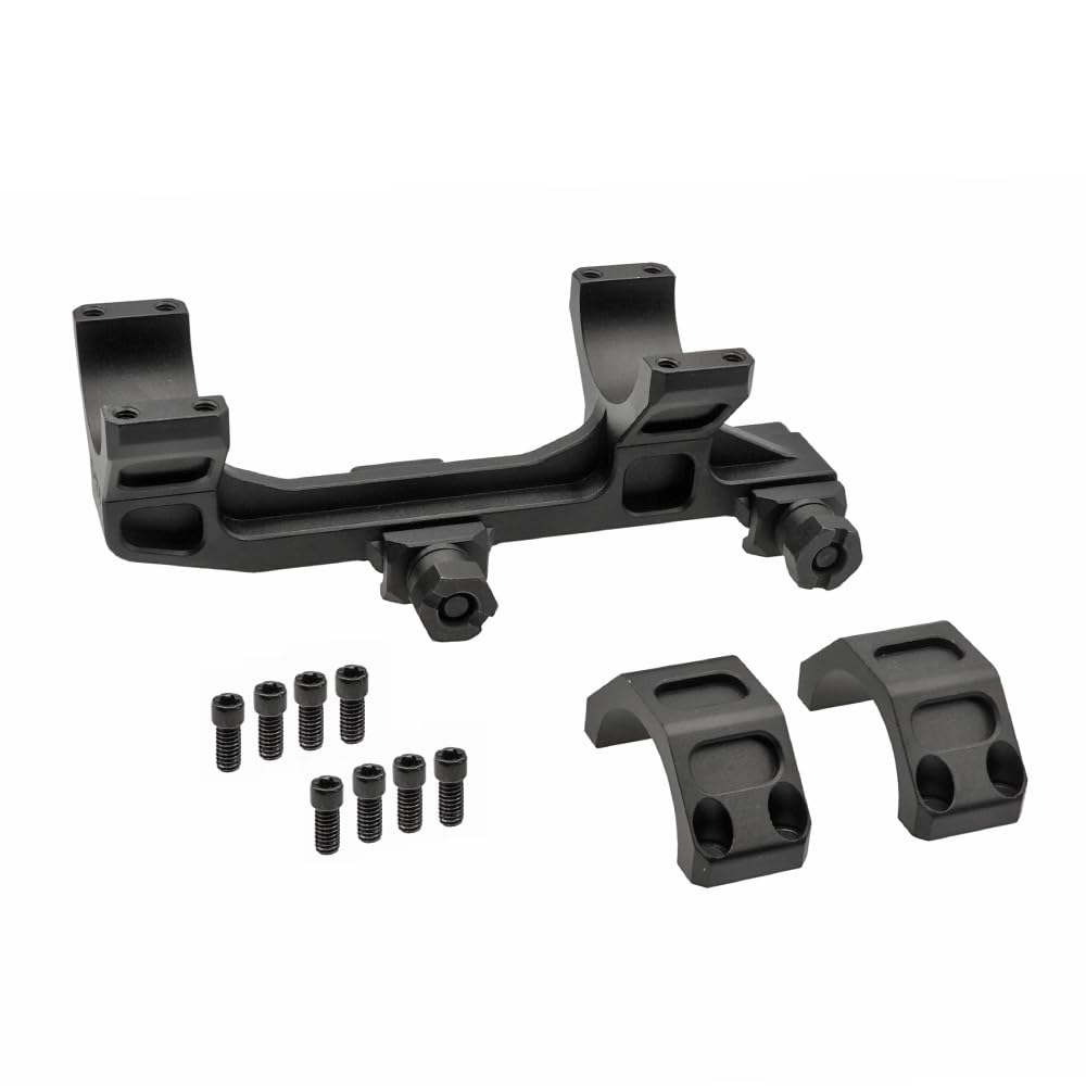 Ryohinbuhin Evolution Gear 30mm Diameter Scope Mount Geissley AR15 Super Precision 1.54 Inch Replica 20mm Rail Hard Anodized BK Black