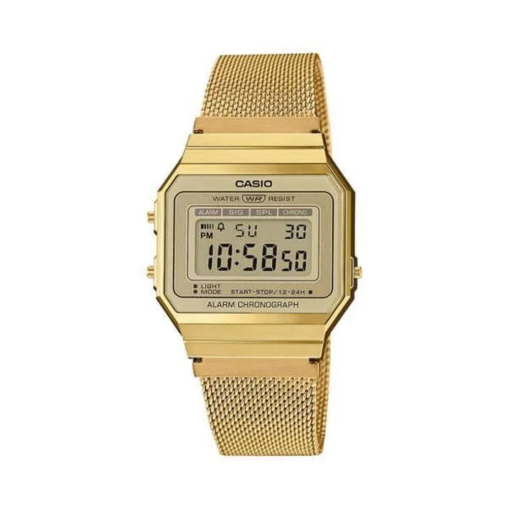 [Cio] A-700WMG-9A Vintage Square Digital Universal Metal Watch