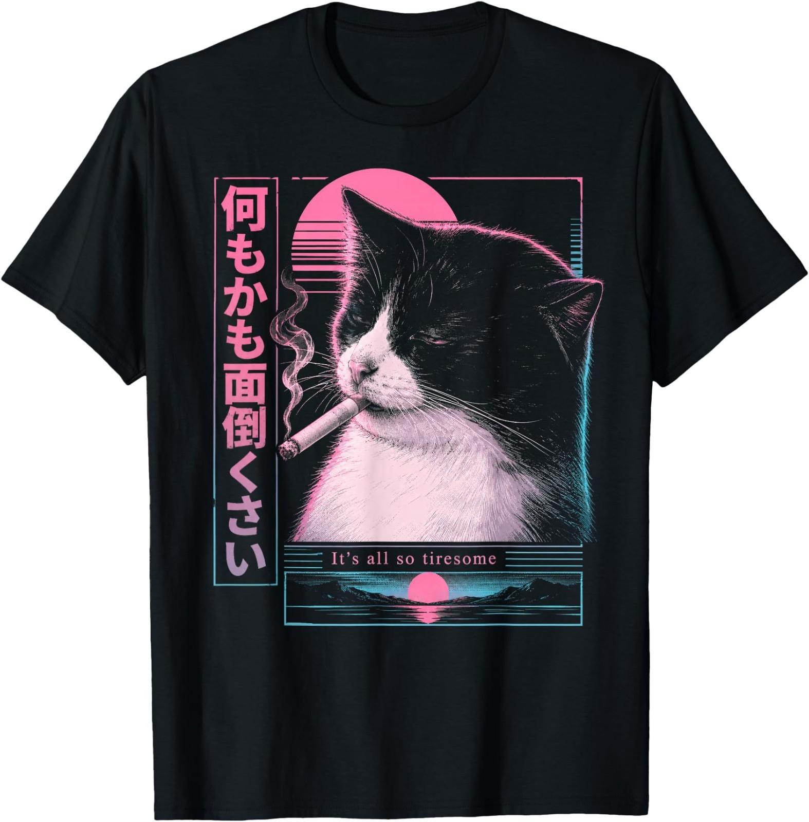 Vaporwave Synthwave Cyberpunk T-Shirt S