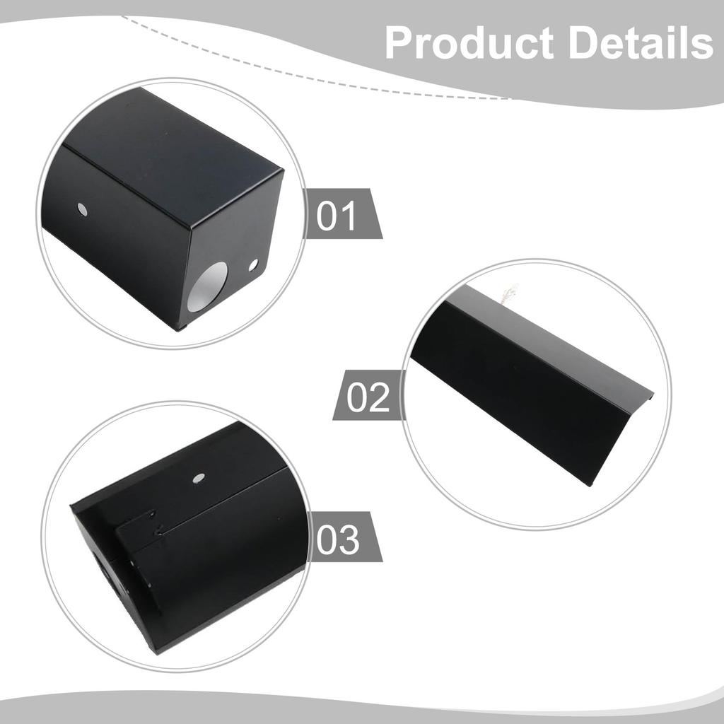 Black Brightness Of Your Monitor Curtain Rod Fireplace Opening Adjustable Metal Powder Coating Upgraded Welding Process Design