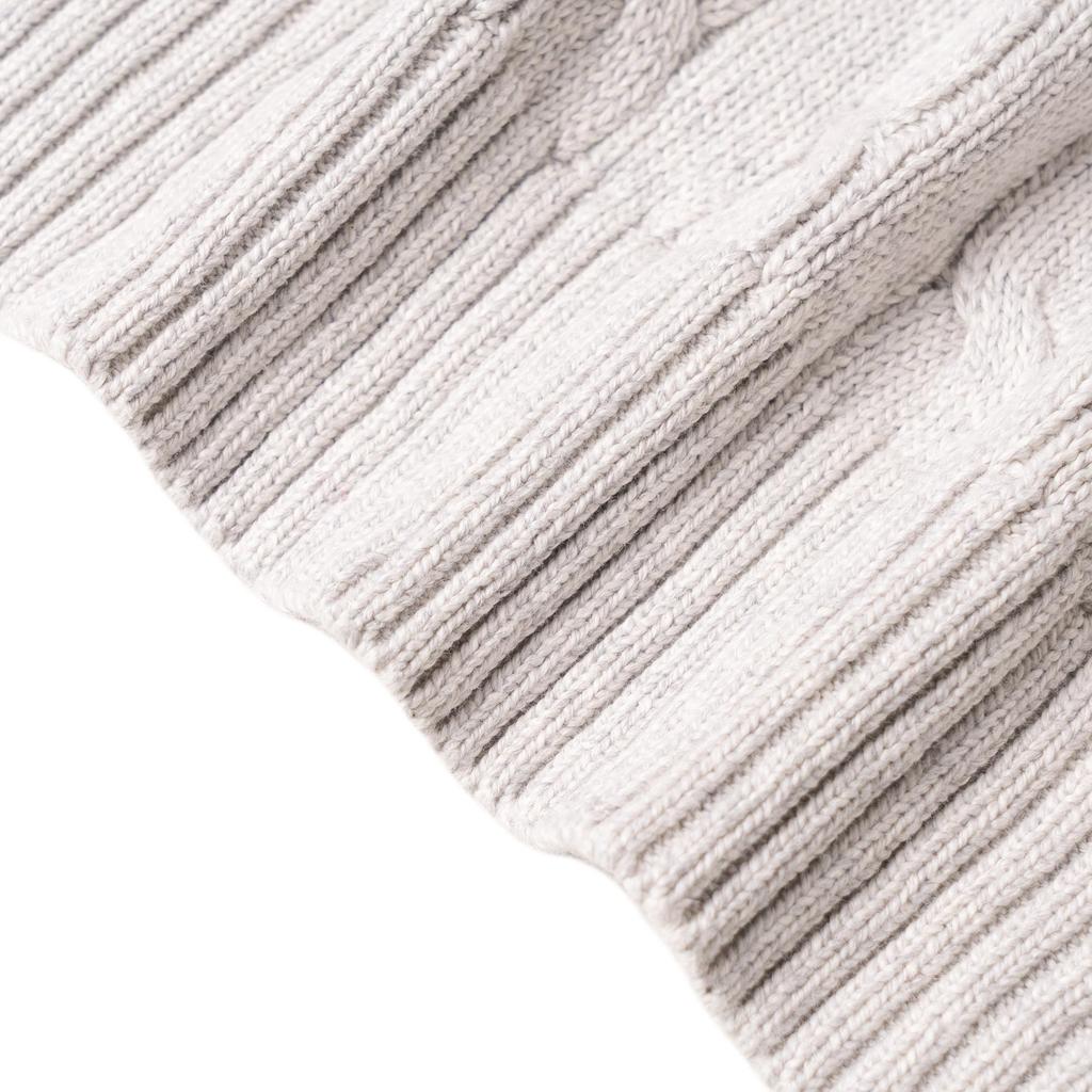 Polo Ralph Lauren Logo Cable Knit V-Neck Casual Sweater Vest Men sweater vests Gray 710766173-004