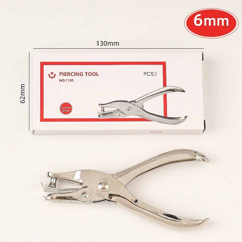 

Металлический дырокол на одно отверстие, сверхпрочный ручной дырокол для листов для папок, школьные и офисные принадлежности, ручной дырокол 6mm