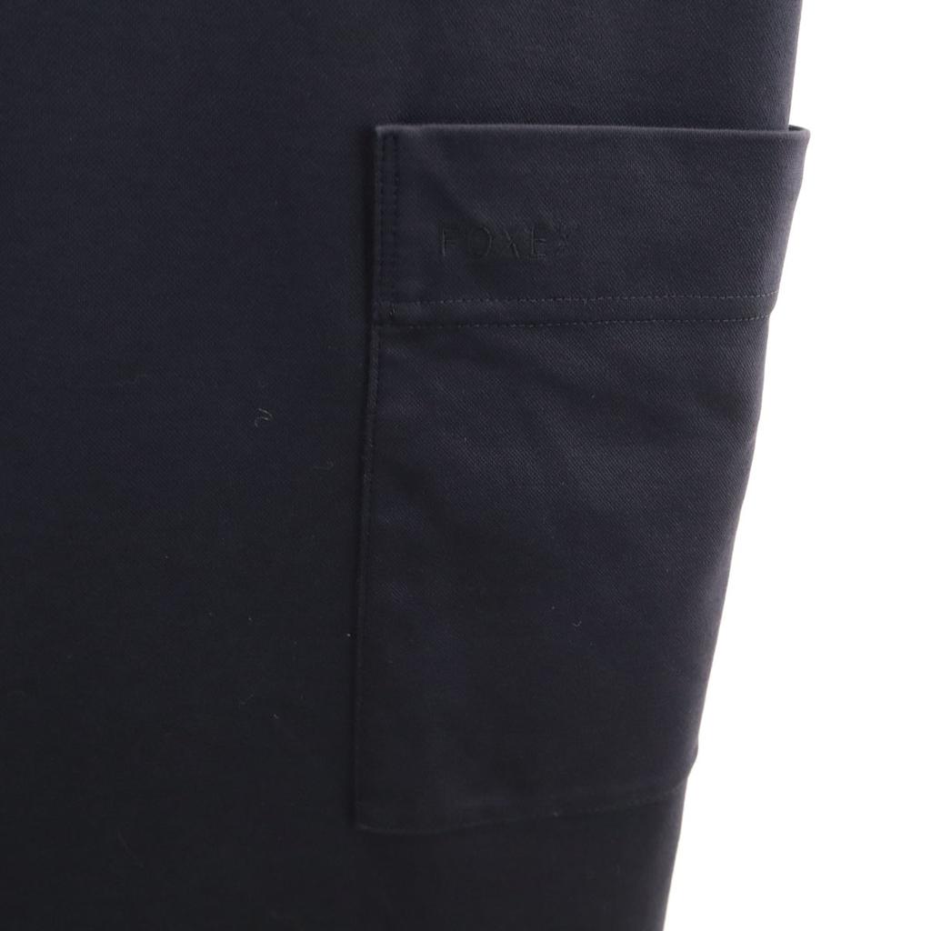 FOXEY NEW YORK made in Japan French sleeve one piece 38 Navy Women Used