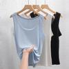 Damen Einfarbig Schmal Geschnitten Dünnes Trägertop Tanktop Sommer Oberbekleidung Innenoberteil
