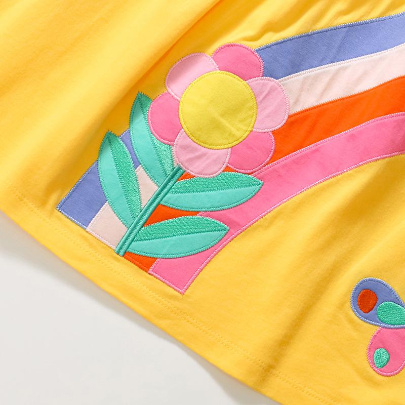 Summer New European and American Pastoral Style Children Princess Dress