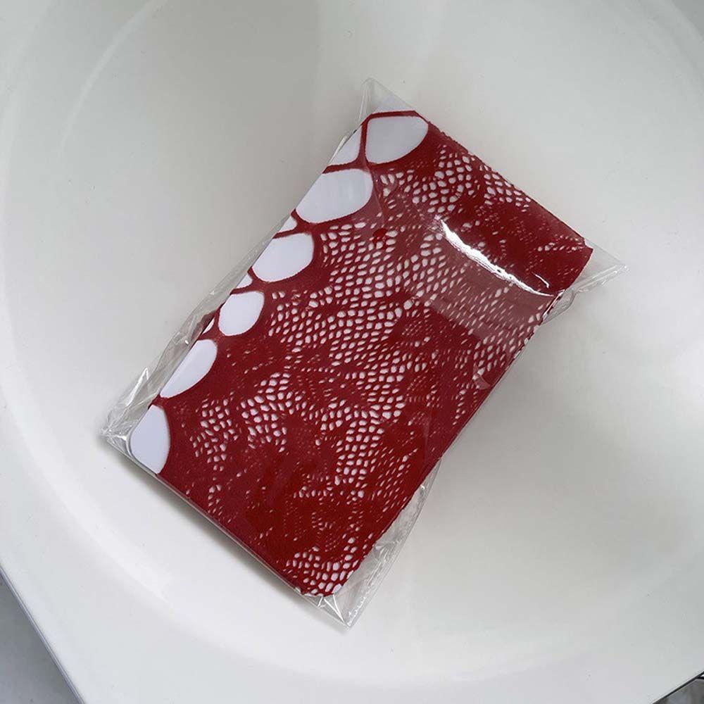 

Nightclub Dress Up Hollow Lace Tights Rose Pattern Pantyhose Female Stockings Fishnet Stockings красный