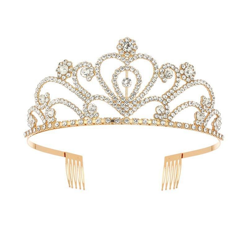 Prom King Queen Crown, Baroque Queen Crown Tiara Crystal Crown Party Birthday King