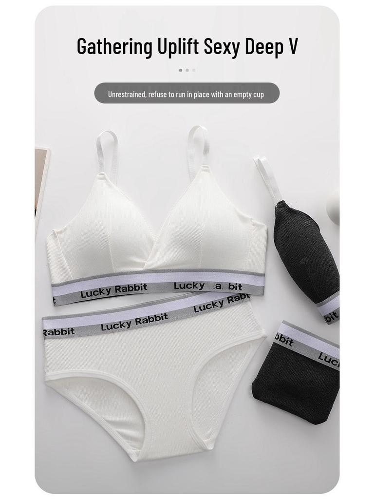Women's Pure Cotton Sports Wrap Top - Sexy, Wire-Free Bra with Beautiful Back - Comfortable & Breathable