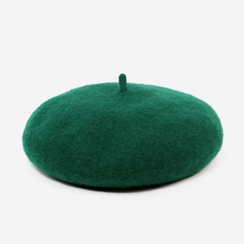 Wool Caps Felt Beret Women British Style Girls Beret Hat Lady Solid Color Winter Hats