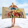 Anime Character Printed Square Microfiber Beach Towel Quick Dry Bath Towel For Shower Swimming