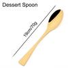 1pc 304 Stainless Steel Tableware Gold Dinnerware Steak Knife Service Fork Spoon Cutlery Salad Fork Spoon Butter Knife Flatware