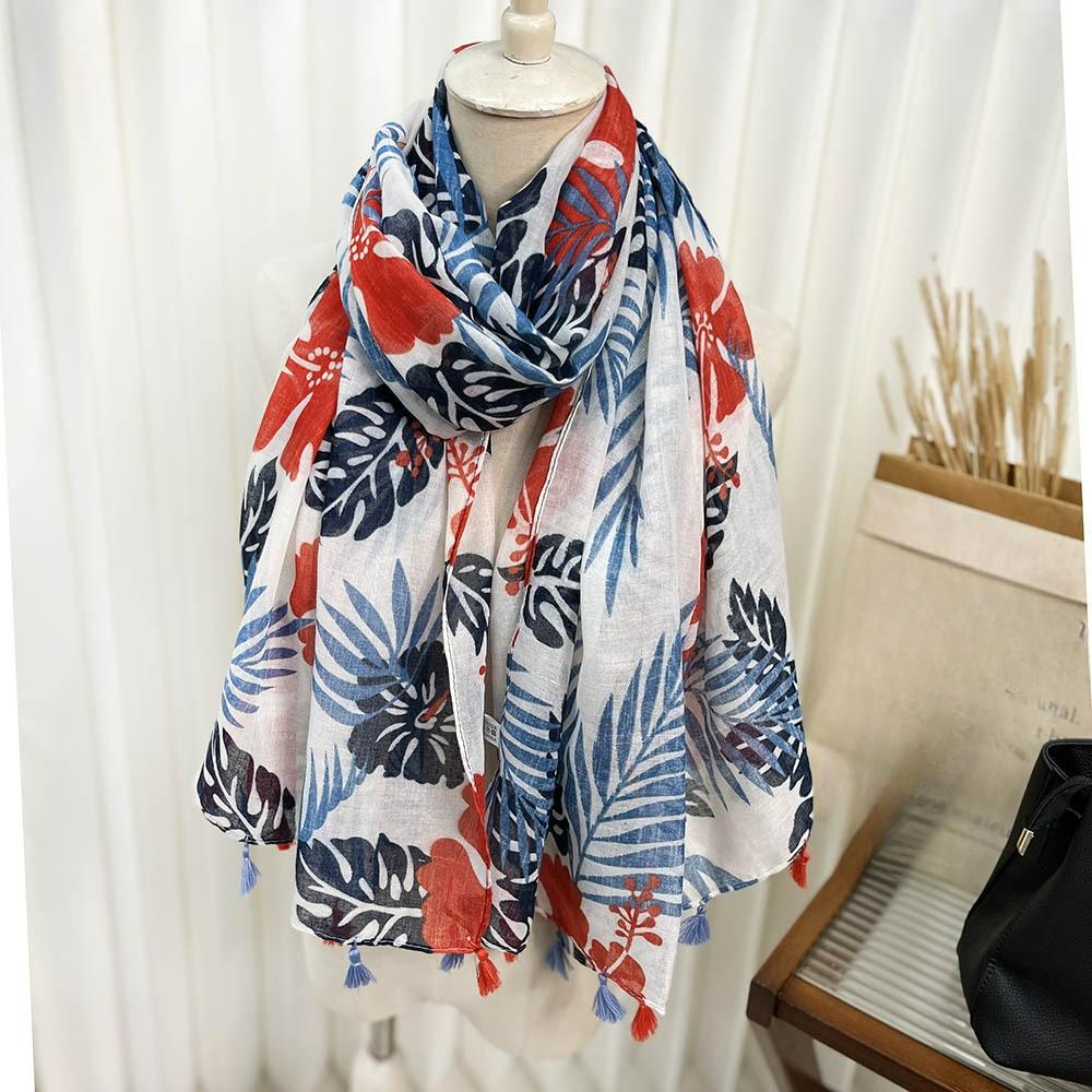 

Хлопково-льняной платок-шарф с подвесной бахромой и принтом «кешью», женский, тонкий, темно-синий, в этническом стиле, ретро-шаль для осени и зимы 80*180cm
