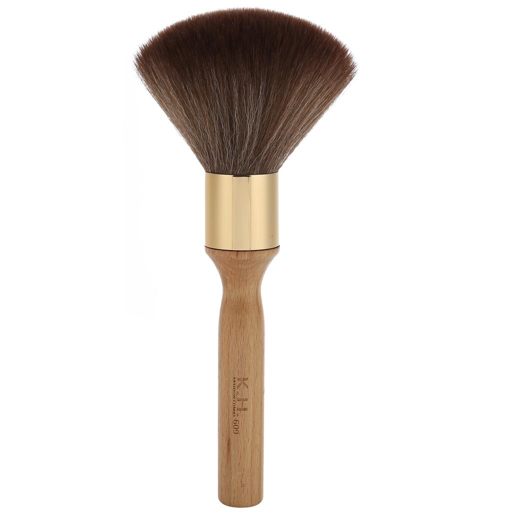 Broken Hair Sweep Brush Neck Face Duster Professional Salon Barber Hairdressing BrushWooden