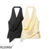 Top bustier en satin de soie mode euro-américain Printemps 2026