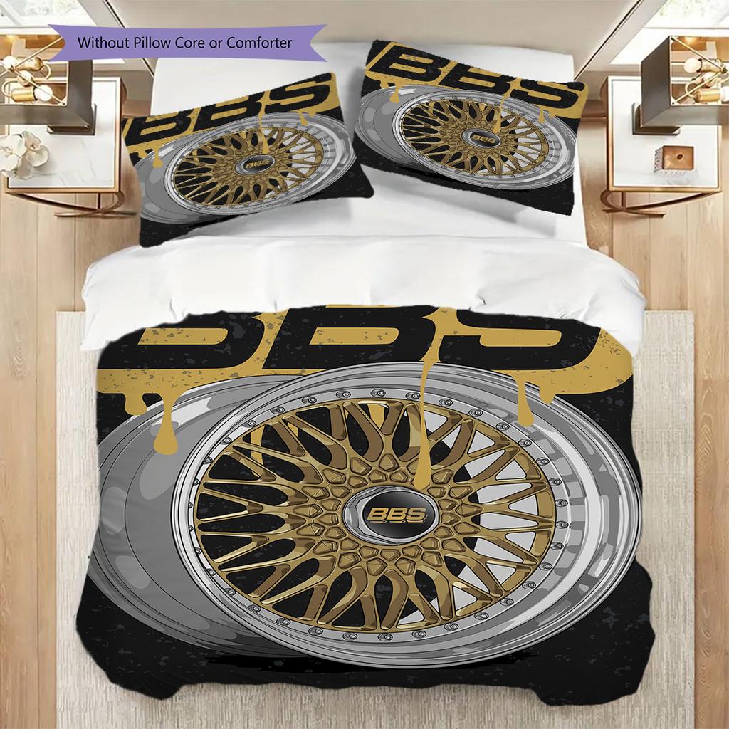 Bbs Years Innovation Bedding (1 * Duvet Cover + 2 * Pillowcase, Without Core) 2D Flat Christmas Birthday Gift Bedding Set Soft and Comfortable