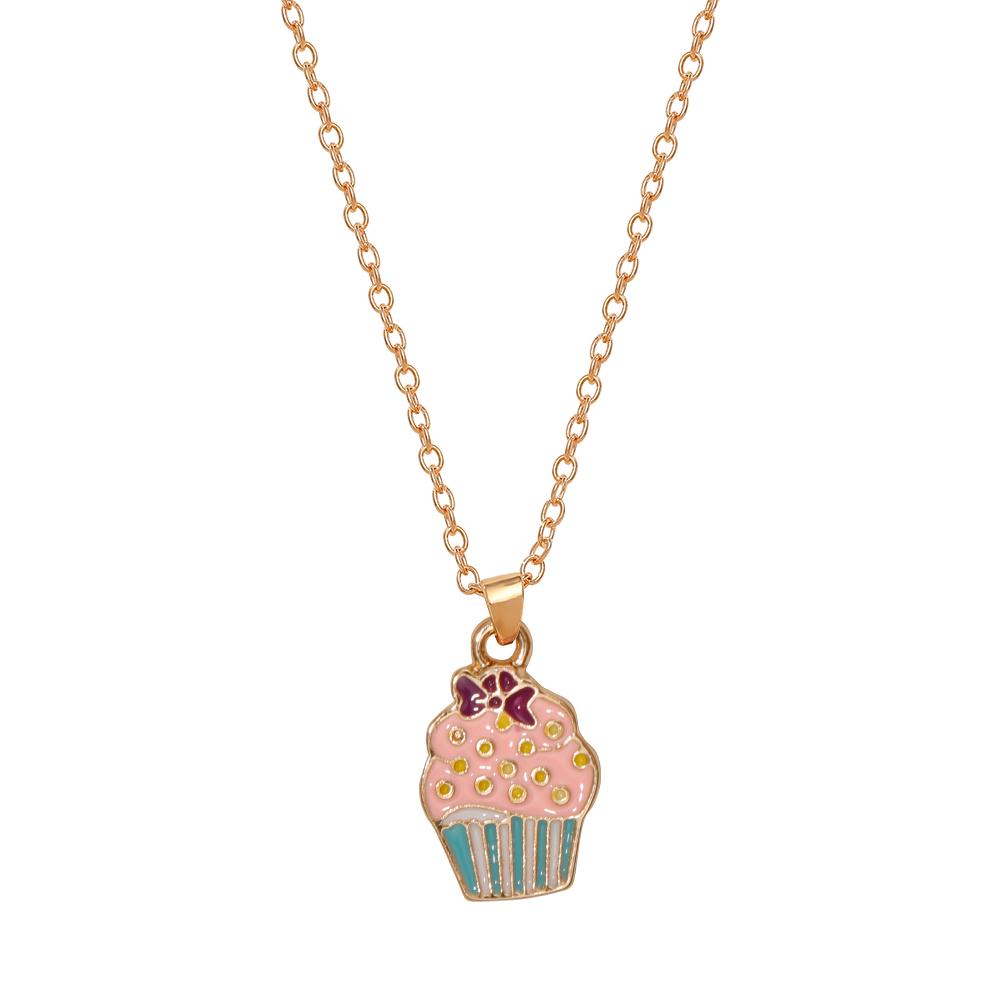 Small Pendant Jewelry Candy Ice Cream Rainbow Cloud Star Heart Flower BFF Joy Babe Charm Necklace Choker For Kids Girls Boy Gift