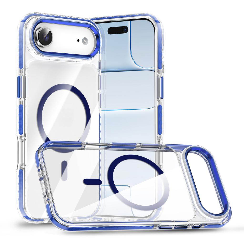 Double-layer Airbag Magnetic Suction for IPhone17 Air Mobile Phone Case 16 Anti-yellow and Anti-collision for Apple 15pro Protective Case