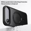 For iPhone 17 Air Case Compatible with MagSafe TPU+Acrylic+Metal Kickstand Matte Phone Cover
