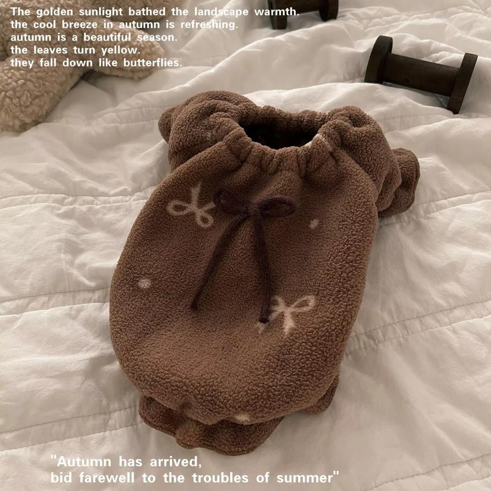 Modische Herbst-Winter-Haustierweste Verdickte Katzen-Hauskleidung Teddy-Schlafanzug Haustierbedarf Hundekleidung für kleine Hunde