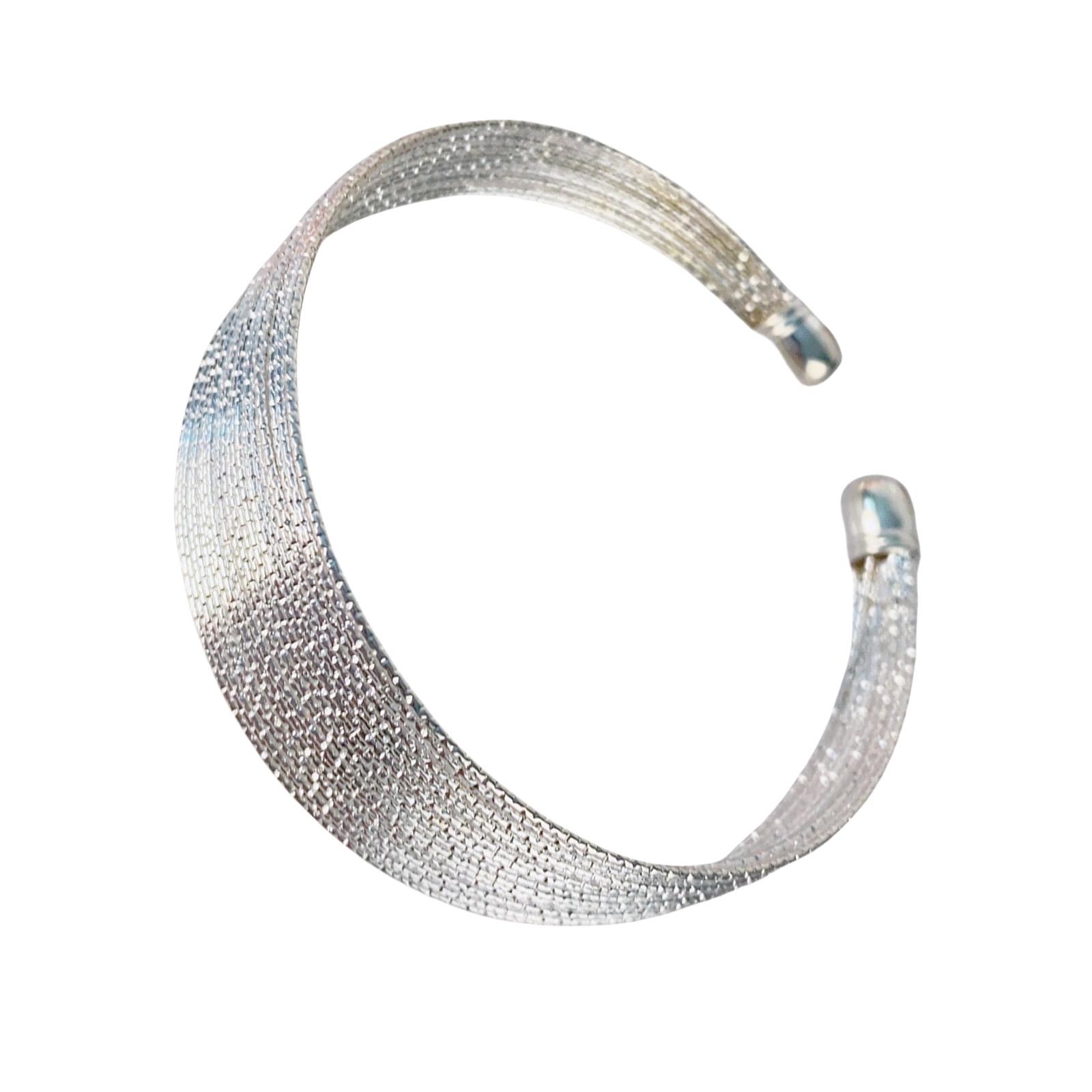 

Винтажный позолоченный широкий проволочный браслет-манжета, ювелирный аксессуар для модных женщин с преувеличенным многослойным дизайном серебряный