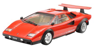 Tamiya Scale Special Edition Lamborghini Countach LP500S Coat Red Plastic Model Kit 25419 1/24 (Clear Body)