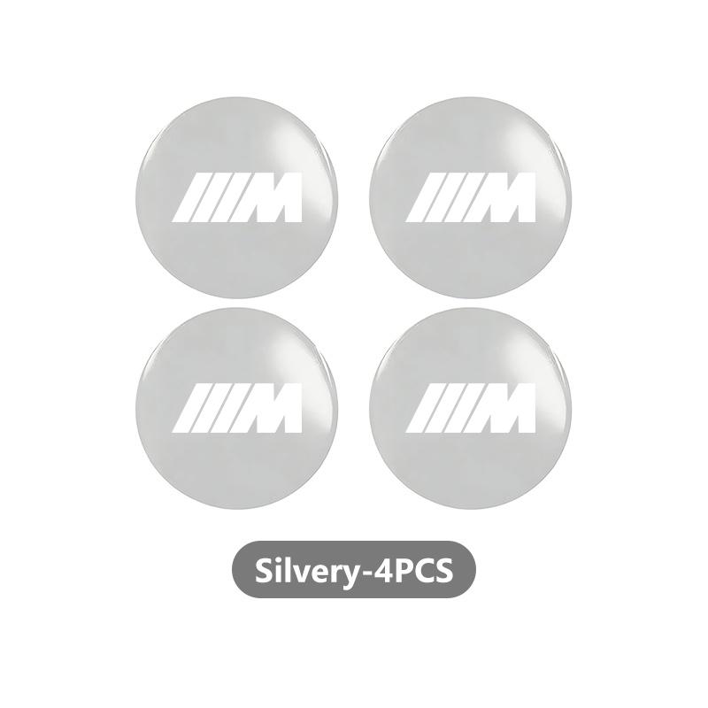 Aluminum Badge Auto Wheel Center Cover Stickers Hub Caps Decals For BMW 1 3 5 7 Series M F01 F20 F10 F13 E52 E53 E60 E93