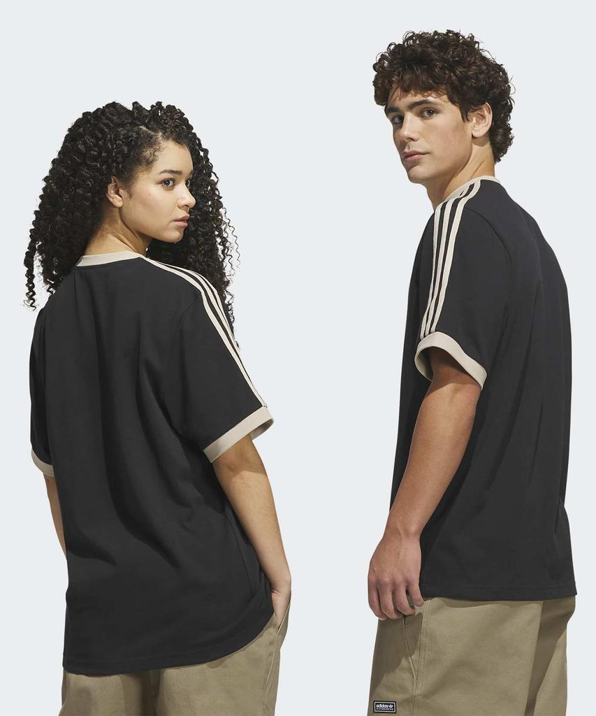 ADIDAS Skateboarding Ringer T-Shirt - Black:Khaki / Ks4343