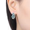 S925 Sterling Silver Blue Green Dragonfly Earrings Hoop Earrings Women Jewelry Original Trendy Anniversary Gifts