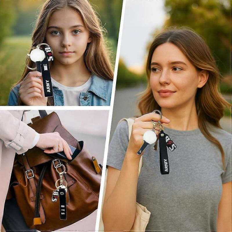 BTS Keyring, BTS Lightstick, Kpop Keychain for Fans, BTS Merch Gift, Car Keys Handbag Accessory
