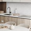Self-Adhesive Vinyl Tiles with Print for Living Room Marble Imitation Pattern 10X40X20 Cm