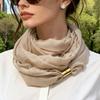 Weicher warmer winddichter Schal für Damen, geeignet für den Winter - Einfarbiger kurzer Nackenschal, Vielseitige mehrfarbige Mischungen für waschbares Nackenaccessoire