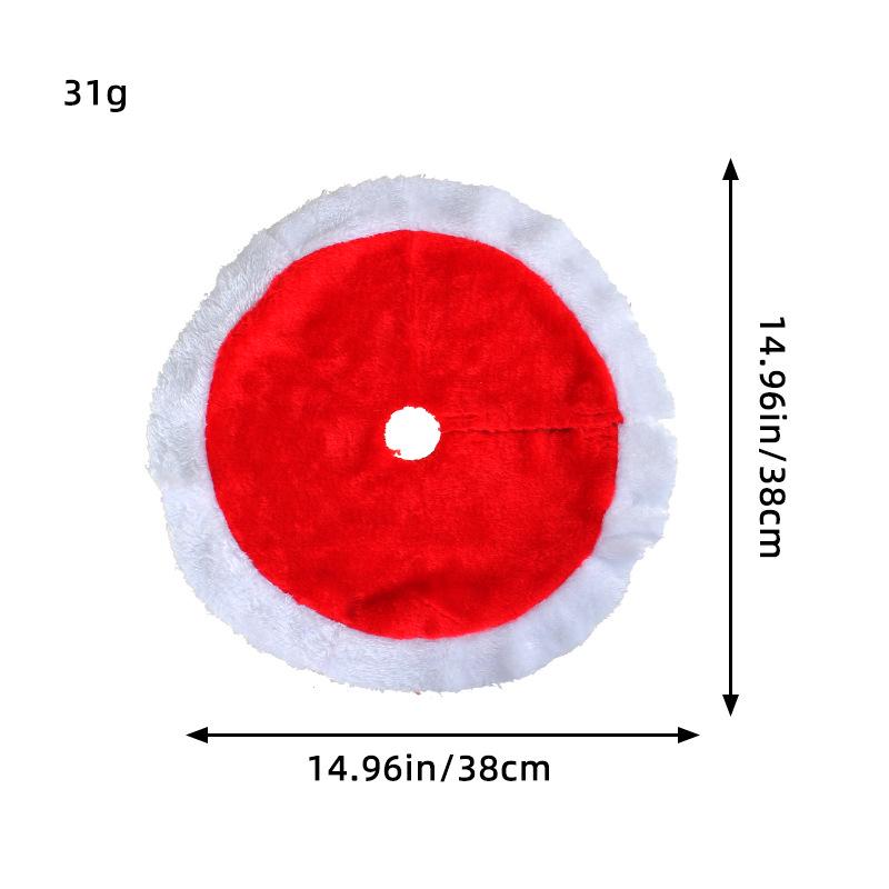 Creative Mini Plush Christmas Tree Skirt for Desktop or Restaurant Décor