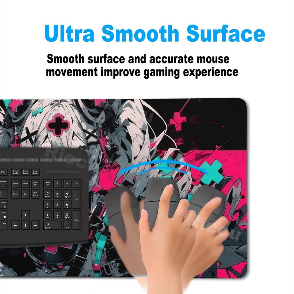 Gaming Devil Girl Style Mouse Pads Abstraction Deskrug Large Gamer Professional Keyboard Tablemat Offices Accessories Rubber Mat