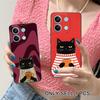 Cute Coffee Cat Matte TPU Mobile Phone Case for Xiaomi Redmi 15 14 13 12 A5 3 2 1 C Plus 4G 5G Colorful Printing Cover