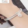 3pcs /Lot 925 Sterling Silver Tassel Crown Charm Bracelet &Bangle For Women Girls Elegant Party Wedding Fashion Jewelry Sl461