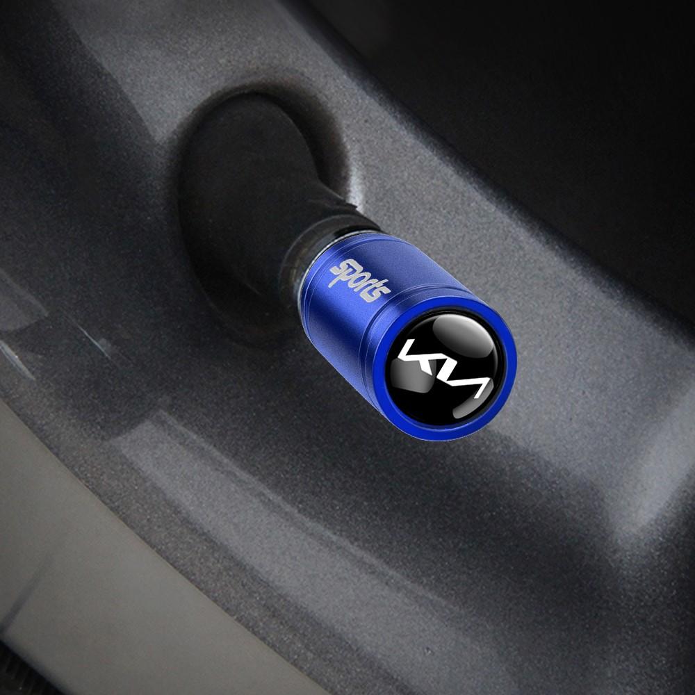 Car Tire Valve Caps Tyre Rim Stem Covers Decorative For KIA Rio Ceed Sportage Cerato Soul Sorento Picanto Optima Auto Accessorie CP6