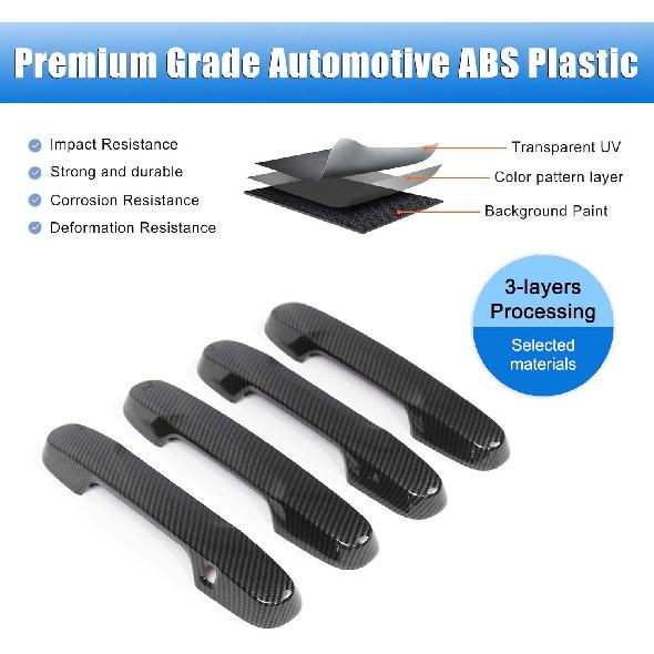 Car Exterior Door Handle Cover Protector for Honda Pilot 2023 2024 2025/ Honda Passport 2026 Accessories, ABS Auto Outside Door Handle Decorative