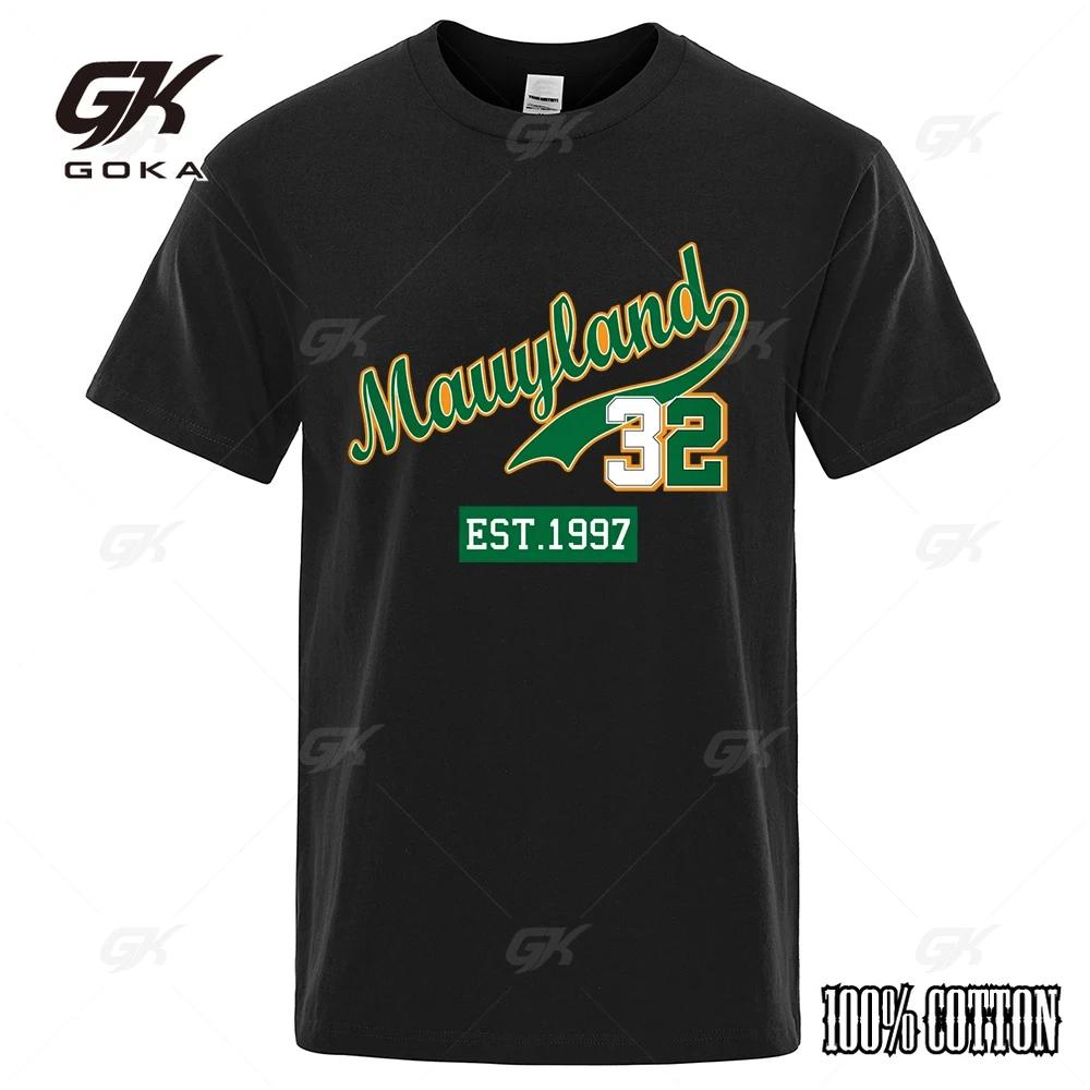 

Marllyland 32 Est1997 Streetwear Letter Graphics Tops Man Casual Oversize T Shirt Cotton Summer Crewneck Loose T Shirts 4XL