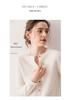 Women's Slim Fit Cashmere Knit Cardigan – Round Neck, Thickened, Versatile, Skin-Friendly Wool Coat for Autumn/Winter.
