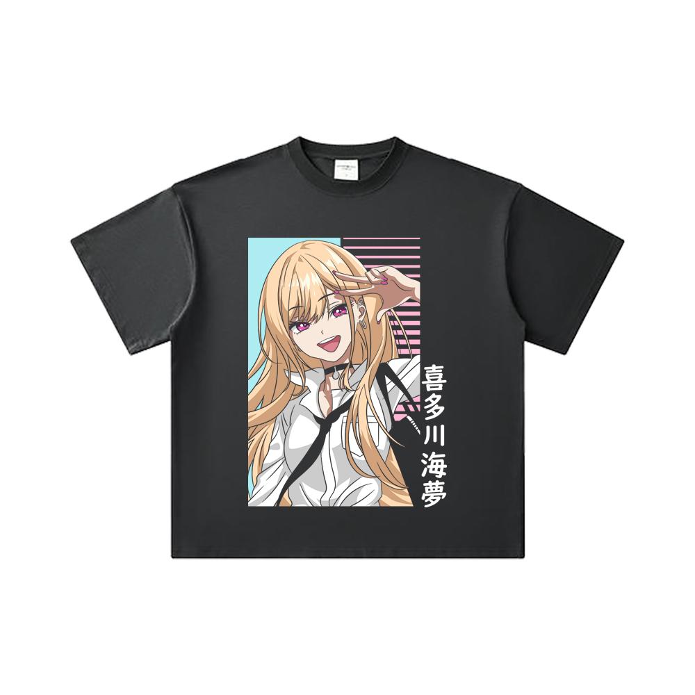 260 GSM Double Yarn 32 Count 100% Cotton My Dress Up Darling V2 Print Unisex Heavy Cotton T Shirt