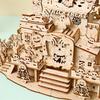 3D Halloween Haunted House Wooden Puzzle Ghost Tree with Light DIY Model Craft Kits Desk Decoration Toys Gift for Kids Adult