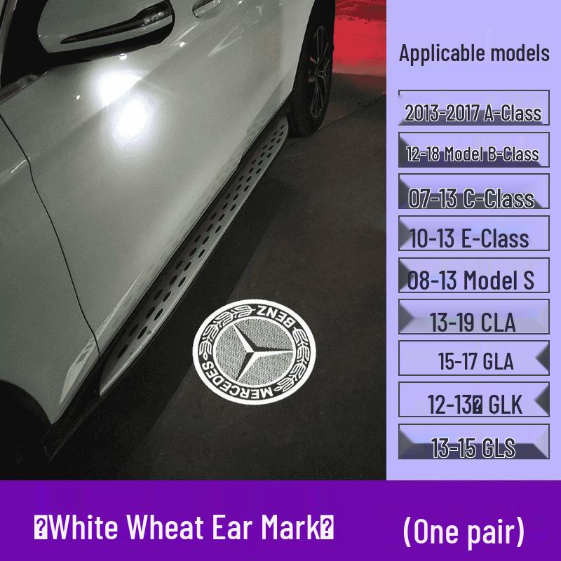 Mercedes-Benz Rearview Mirror Welcome Light for E-Class, A-Class, B-Class, C-Class, S-Class, GLC, EQC - Car Carpet Projection